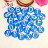 Acessórios de pulseira de hairpin de joias Diy fazendo uma variedade de 26 letras em inglês Time Gem contas de vidro de cristal