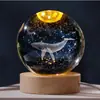 Luminária de mesa criativa de bola de cristal esculpida em 3D, enfeites de mesa, atacado de fábrica, decorações de cabeceira para comércio transfronteiriço