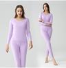Ropa interior nueva de terciopelo sin costuras de doble cara lijada para mujer, traje ajustado grueso y cálido, ropa de otoño para mujer de invierno, pantalones de otoño