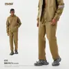 Conjunto unisex de sudadera con capucha y pantalones de chándal, forrado de forro polar, grueso, para otoño e invierno, marca de tendencia estilo americano, adecuado para adolescentes, con cremallera