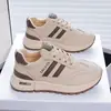 Zapatos Nuevos de Primavera para Mujer, Zapatos Deportivos de Piel Transpirables, Estilo Coreano Versátiles de Suela Gruesa para Aumentar la Altura, Casuales, para Correr, Zapatos Papá para Mujer