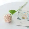 Tulipán Rosa Degradado Flores Artificiales Tejidas con Hilo Ramo Girasol Día de la Madre Día de San Valentín Flores Artificiales Crochetadas