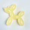 Perro Globo de Color Platedo Jelly Acrílico Accesorios para Joyería DIY Llavero Agujero para Colgar en el Coche Cuentas Sueltas Colgante para Bolsa