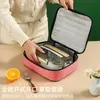 Bolsa Térmica Plana de Mão para Bento Bolsa Lancheira Grande Capacidade para Trabalhadores de Escritório Estudantes Bolsa de Almoço Térmica Portátil com Folha de Alumínio