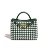 2025 Design de Nicho Sensação de Alto Padrão Grande Capacidade Bolsa de Mão Moda Feminina Versátil Elegante Simples Bolsa Tecida Artesanal