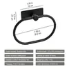 Barra de Toalla de Acero Inoxidable sin Taladro, Anillo para Toalla, Soporte para Papel de Cocina, Juego de Ganchos para Abrigos, Accesorios de Almacenamiento para Baño, Venta Caliente Transfronteriza