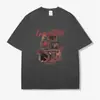 Camiseta de Verano Pesada Estilo Americano de Moda Retro, Algodón Puro High-Street de Manga Corta para Hombre, Top Holgado de Media Manga