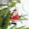 Navidad Transfronteriza Lata Danesa Metal Árbol de Navidad Pintado a Mano Adornos Atmósfera Navideña Pequeño Tambor Navideño Adornos de Regalo