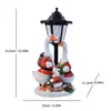 Enfeite Criativo de Ganso Grande de Natal Lâmpada Solar para Exterior Decoração de Jardim Pátio Paisagismo de Caminhos Artesanato em Resina
