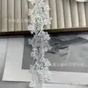 Ribete de Encaje de Malla Floral de Seda de Leche Fina para Vestidos, Camisones, Faldas y Sombreros de Mujer, Directo del Fabricante, en Stock, Hecho a Mano