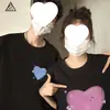 Camiseta de Manga Corta de Algodón Puro Peinado de Moda para Parejas Nuevo Estilo Verano 2026 Top Holgado de Moda para Mujer
