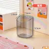 Estantería de escritorio de acrílico, soporte de libros transparente, separador de almacenamiento de libros para estudiantes, estante organizador de escritorio para dormitorio
