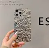 Funda para Teléfono Móvil de Papel de Aluminio con Patrón de Estaño Electroplateado Tridimensional para iPhone17Pro Adecuada para Apple 16Promax Funda Suave 15/14