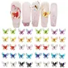 Nueva red roja resina hielo transparente base tridimensional bronceado mariposa de hadas joyería para uñas diy accesorios para armadura de uso al por mayor