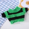Roupas de Boneca Suéter de Tricô, Roupas de Boneca em Fio Listrado Multicor com Estampa de Coração, Tops para Vestir Bonecas no Atacado