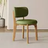 Silla moderna minimalista nórdica para el hogar de madera maciza, silla de diseñador italiano de lujo ligero con respaldo, silla de comedor para apartamentos pequeños