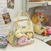 Mochila de Capa de Dolor Transparente de Doble Propósito para Niñas para Viajar, Bolso de Hombro Pequeño Ligero para Estudiantes de Primaria, Bolsa Linda para Bebé, Bolso Pequeño de Dolor