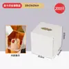 Caja de Empaque para Postre Pastel Estampado en Caliente Oro Blanco Rollo de Toalla Mousse Postre Pastelería Caja Impresión Comercial Logo