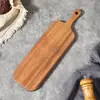 Tábua de Corte de Madeira Maciça de Acácia, Conjunto de Cinco Peças, Vários Tamanhos, Dupla Face, Direto do Fabricante, Multifuncional para Uso na Cozinha e em Casa