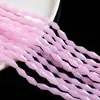 Miçangas Multifacetadas em Formato de Losango, Miçangas de Vidro Coloridas Transparentes, Acessórios de Miçangas Soltas para Brincos Tecidos Feitos à Mão DIY, Franjas