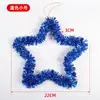 Pendente Decorativo de Estrela Dourada de Cinco Pontas Layout de Cena de Evento de Inauguração de Loja Enfeites de Cor Pura de Natal