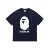 Camiseta BAPE Verão Camuflada Unissex Manga Curta Gola Redonda Estilo Japonês Tendência