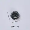 Flor de Rosa Degradada Dibujo Animado Hecho a Mano DIY Accesorios para Joyería Adornos de Pegamento de Crema Piezas Pequeñas de Resina Kit de Materiales para Pasadores