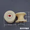 Roda de Polia com Rolamento de Nylon em U Roda de Trilho Guia de Cabo de Aço Roda de Polia de Nylon Rolo Ranhurado Roda de Plástico Roda Guia