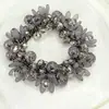 Diadema de Cabello Nueva de Cristal Transfronteriza, Diadema de Flor Retro, Goma Elástica Alta Simple para el Cabello, Banda de Goma, Se Puede Mezclar Venta al por Mayor de Accesorios