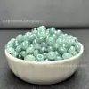 Jadeíta Birmanesa Natural Grau A Gelo Oleoso Verde Argola Grande Contas de Ábaco Espaçadores Anel de Jade Pulseira Semi-Acabada DIY