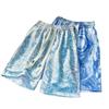 Shorts Florales de Seda de Hielo para Hombre Verano Delgados Sueltos Vacaciones de Playa Americano High Street Pantalones Cinco Puntos Modernos Frescos