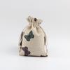 Bolsa de Algodón y Lino con Estampado de Madera y Cierre de Cordón Bolsa para Joyería Regalo Bolsa de Cuerda Empaque Vacío para Joyería Bolsita Pequeña con Cordón