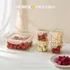 BNBS Caja de almacenamiento de frutas de gran capacidad, contenedor específico para refrigerador para almacenamiento de frutas y verduras con tapa, caja para porcionar alimentos