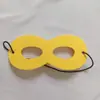 Máscara infantil de maquiagem de Halloween de cor única, máscara para os olhos, máscara grossa de feltro, máscara facial de feltro para fantasia de feriado