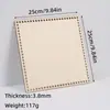 Lascas de Madeira Cortadas a Laser com Furos, Placa de Madeira, Tiras de Tecido, Cesta, Base de Madeira, Base de Madeira Crochê à Mão, Placa de Tecelagem DIY