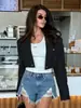 Nuevo blazer corto estilo británico para mujer, otoño de 2026, chaqueta casual de corte holgado de alta gama para mujer, venta transfronteriza