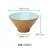 Tigela de Ramen Esmalte Celadon A5 Tigela de Melamina Fábrica de Louças Tigela Grande Tigela de Sopa Tigela Especial para Loja de Macarrão Logo Personalizado