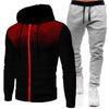 Cardigan casual com capuz novo para outono e inverno, suéter com estampa 3D, terno masculino para atacado