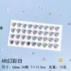Linda Garota Maquiagem Colorida Coração de Garota Diamante Laser Cristal Adesivo de Celular Decoração Adesivo DIY