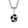 Colgante de Fútbol Hip-Hop Transfronterizo Europeo y Americano Joyería Deportiva Copa del Mundo Collar para Hombre