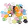 Galvanizado AB cor colorido Rosa duplo buraco misturado cor conexão flor acessórios diy frisado Camélia patch jóias
