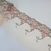 Renda de Bordado com Flores Cosmos em Tela Estilo Europeu e Americano em Estoque para Lingerie, Sutiãs e Saias de Vestido Lolita