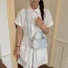 Bolso Plegado con Lazo para Mujer 2026 Nuevo Bolso de Hombro de Lunares Bolso Elegante para Debajo del Brazo Bolso de Mano Texturizado Casual Moderno