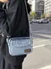 Bolso cruzado de mezclilla de alta costura nuevo 2026 transfronterizo, bolso pequeño retro moderno, bolso de hombro relajado y elegante