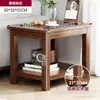 Mesa de Cabeceira Pequena Nova Estilo Chinês para Quarto de Casa Simples Moderna Novo Modelo Madeira Maciça Mini Rack de Armazenamento Armário
