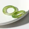 Gradiente japonês cor epóxi flor seca resina oco círculo moldura acessórios diy brincos artesanais material atacado