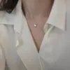Collar Planet para mujer, ligero, lujoso, diseño de nicho, moderno, para estudiantes, cibercelebridad, cadena de clavícula de plata, estilo frío, cadena de cuello simple.