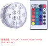 Lámpara de buceo LED24 control remoto de teclas lámpara colorida RGB para piscina lámpara para acuario lámpara de paisaje lámpara de botella de flores lámpara de fuente lámpara submarina