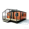 Casa-contêiner dobrável de duas asas, casa-contêiner móvel, casa-contêiner pré-fabricada, casa-contêiner móvel