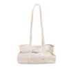 Bolso pequeño cuadrado de moda este año, estilo japonés y coreano, para mujer, nueva colección de verano 2026, bolso de hombro con correa de cuero tachonada, bolso de axila para el trabajo